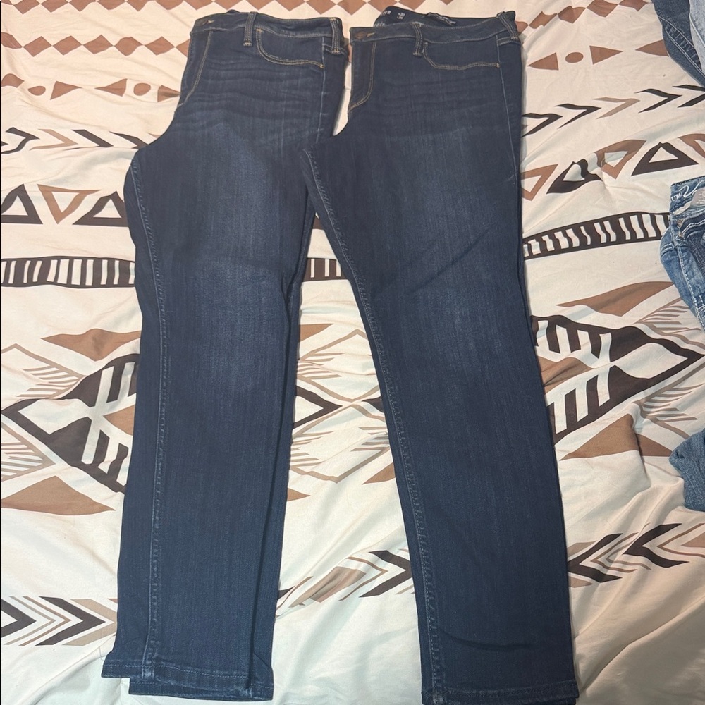 Hollister Women's Dark Indigo Skinny Jeans